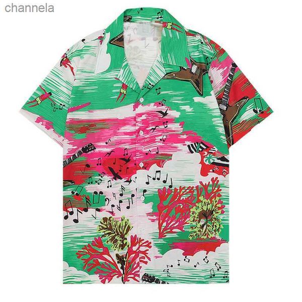 

men's casual shirts summer shirt men hawaiian shirts streetwear gold palace pattern print beach shirt hip hop harajuku casual tropical, White;black