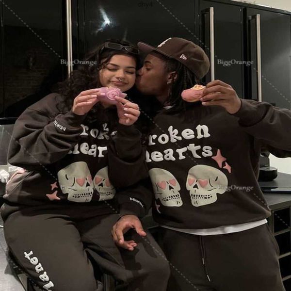 

mens hoodies sweatshirts harajuku 3d skull puff print oversized streetwear men cotton liner sweatshirt women couples y2k clothes 230220 5hdz, Black