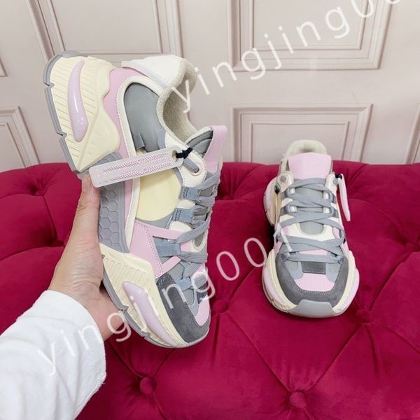 

2023 casual shoes trainers women flats platform sneakers designer logo white black leather womens lace up mens size 35-45