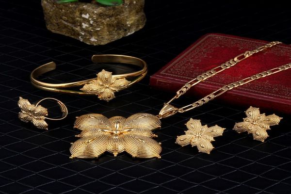 

girls ethiopian jewelry set 24k real yellow solid gold gf sets for african ethiopian eritrean habesha jewelry sets n b r e 49139961, Black