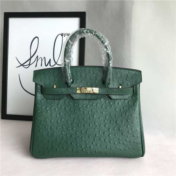 

handbags birkin 2019 new popular fashion bag ostrich pattern women's bag cowhide bag handheld one shoulder crossbody bag ayw
