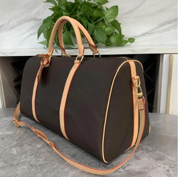 

designers fashion duffel bags luxury men female travel bags leather handbags large capacity holdall carry on luggage overnight weekender bag