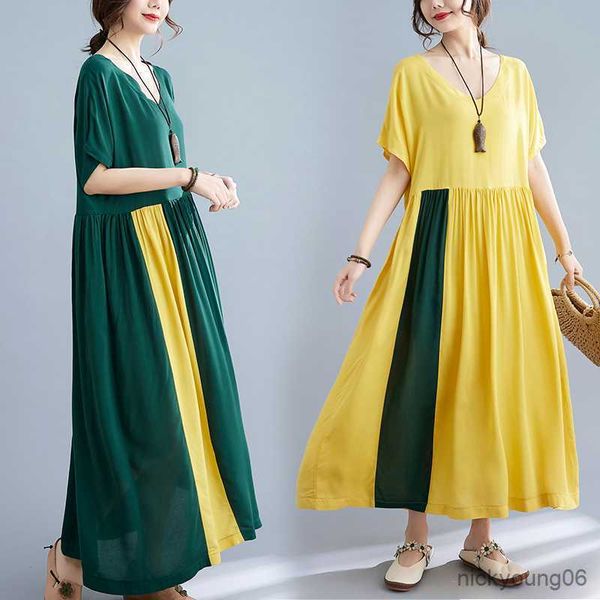 

new summer maternity dress woman elegant a-line large size dresses pregnant woman clothing r230519, White