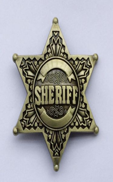 

sheriff star belt buckle swby445 suitable for 4cm wideth belt1157790, Slivery;black