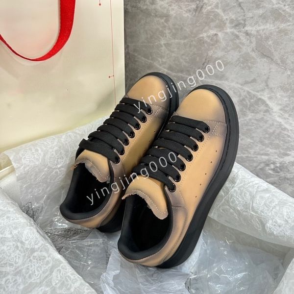 

fashion platform women men quality sneakers camouflage casual shoes checkered studded flats mesh trainers2023, Black