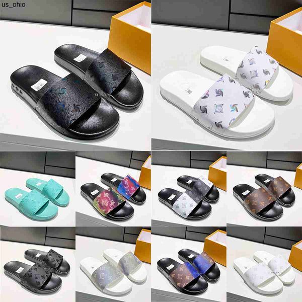 

slippers designer slippers men and women slippers couple luxury sandals branded sandals genuine leather slippers casual shoes with box 3546, Black