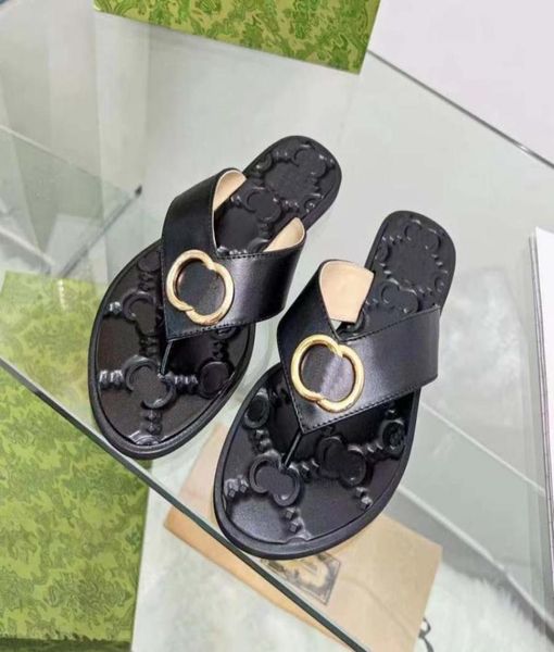 

men women slipper fashion lady sandals beach thick bottom sell well slippers platform alphabet rubber high heel slides1428328, Black