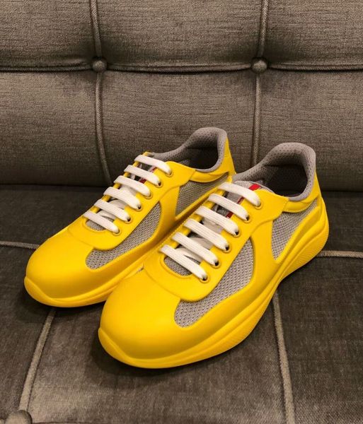 

casual shoes brand men americas cup runner sports rubber sole bike fabric low sneakers mesh breath skateboard walking party dress trainers, Black
