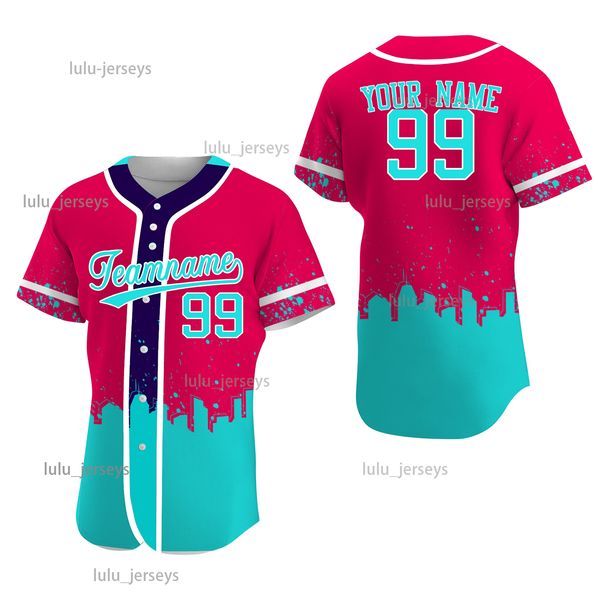 

new multi-colored baseball customized jersey personalized cool baseball plus size shirts for kids and cool big guys as gift, Blue;black