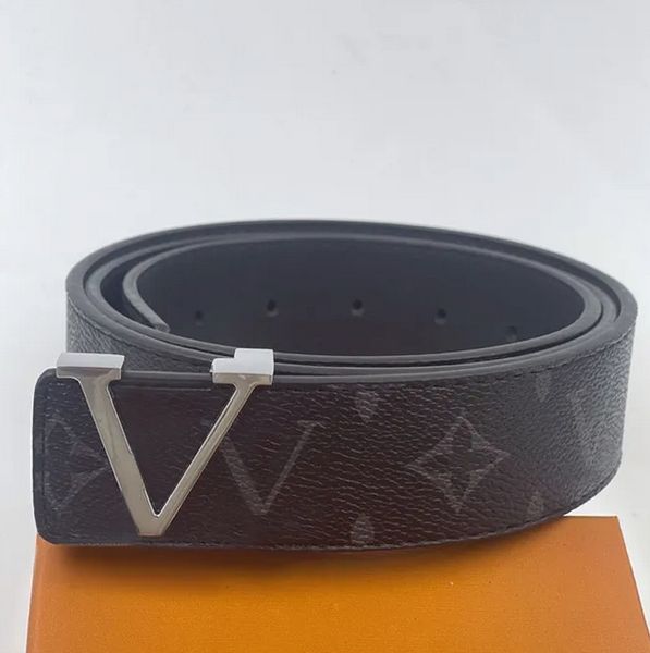 

fashion buckle genuine leather belt width 3.8mm 20 styles highly quality designer men women mens belts aaa20, Black;brown