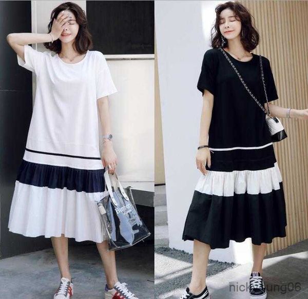 

new arrive summer maternity dress woman elegant large size dresses pregnant woman large size clothes r230519, White