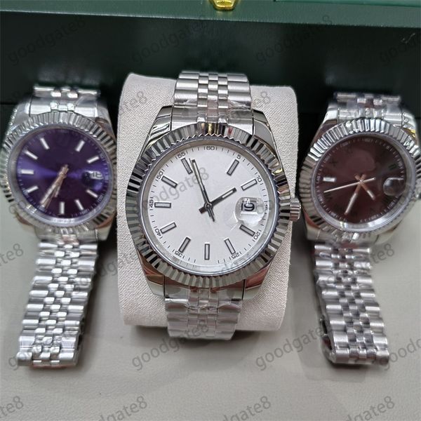 

high end mens watch datejust 2836 movement designer watch black pink 36/41mm automatic orologio 28/31mm jubilee moissanite luxury watch 1162, Slivery;brown