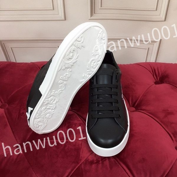 

new casual shoes women's white outdoor running shoes printed calf leather mens casual shoes sneakers, Black