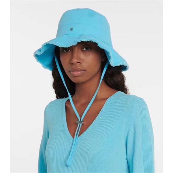 

luxury designer bucket hat for women fashion mens womens beach hats casual large brimmed cap outdoor sunshade wide brim caps, Blue;gray