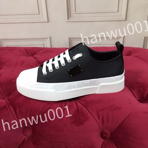

2023 luxury designer womans shoes leather lace up men's fashion platform sneakers white black mens womens casual shoes