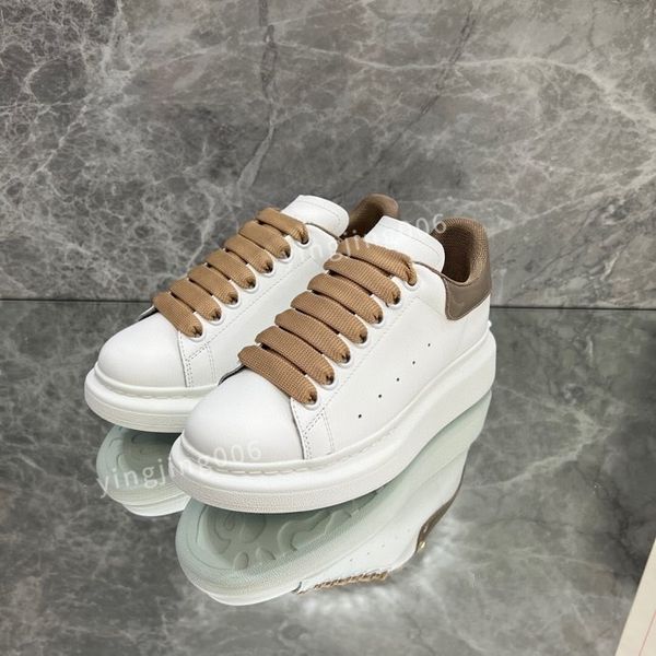 

fashion designer platform mens casual shoes leather lace-up sneaker lady flat running trainers letters gym sneaker, Black