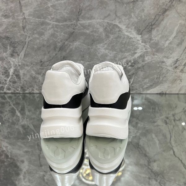 

2023brand fashion designer platform womens casual shoes leather lace-up sneaker lady flat running trainers letters gym sneaker, Black