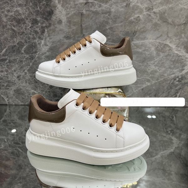 

fashion designer platform men casual shoes leather lace-up sneaker lady flat running trainers letters gym sneaker2023, Black