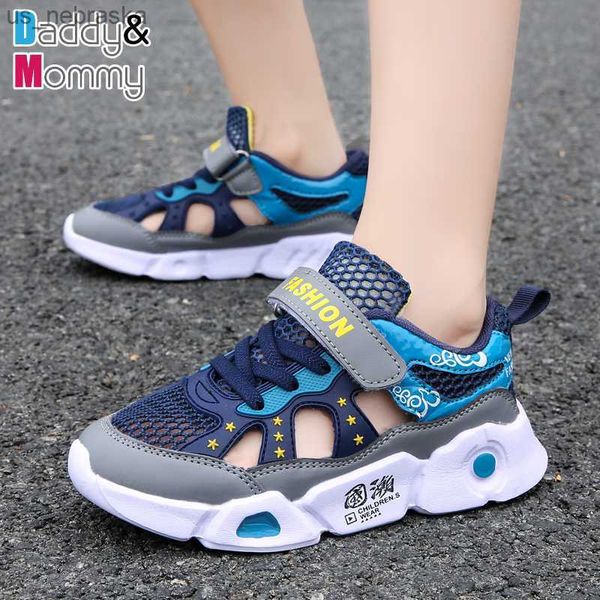 

athletic outdoor summer sport kids sneakers breathable mesh boys casual shoes nonslip children beach shoes 2022 fashion sneakers for girls n, Black