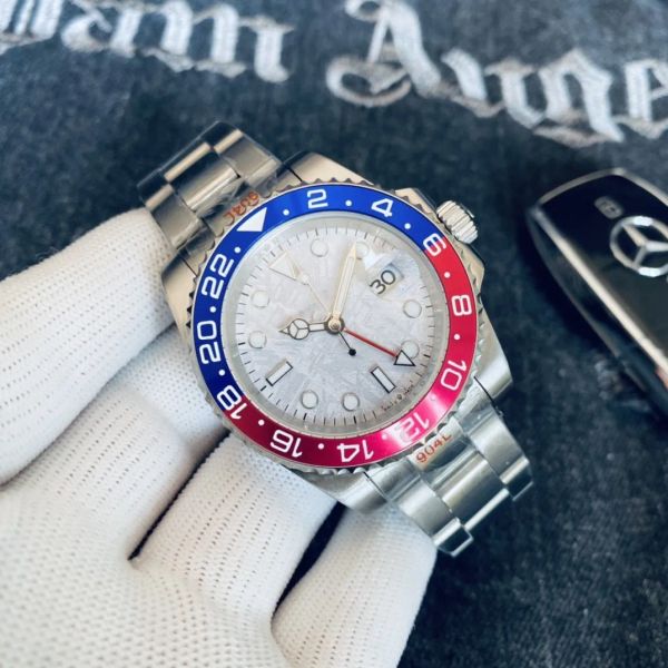 

mens watch full function ceramic bezel sapphire crystal automatic mechanical movement stainless steel gd722, Slivery;golden