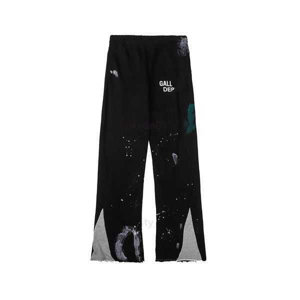 

fashion mens womens designer gallerysedepts branded sports pant sweatpants joggers galeriedept casual streetwear trousers sweat pants 2 d2hf, Black