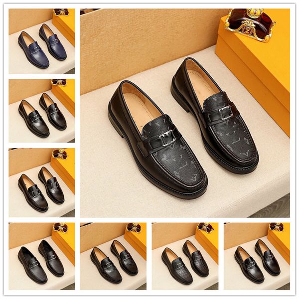 

spring luxury brand 2022 men's business designer dress casual shoes for men soft patent leather fashion mens comfortable oxford shoes 3, Black