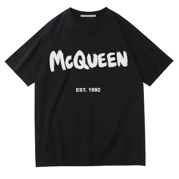 

womens tshirt 2023 spring summer fashion menwomen tshirts letter printed oneck short sleeve t shirt clothes korean style tees female 230519, White