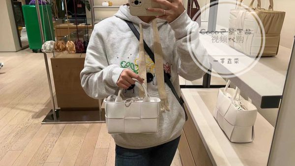

designer bottegas/venetas sheepskin candy arco tote bag super mini one shoulder crossbody bag ayw