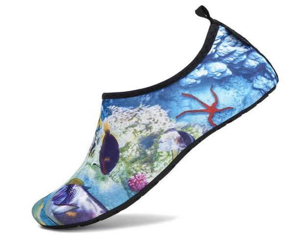 

imming diving socks nonslip aqua shoes beach slippers fitness sneakers 23 colors1535363, Black