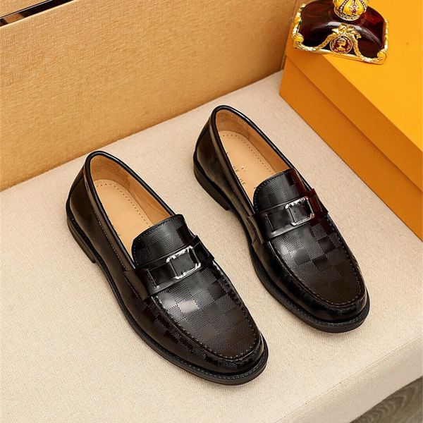 

spring luxury british style mens casual shoe loafers genuine leather designer men's shoes moccasins leather shoe men driving shoes zapa, Black