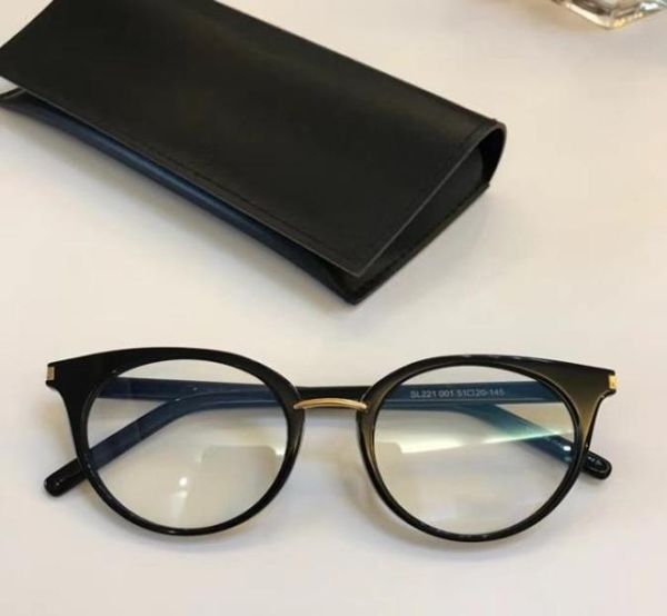 

eyeglasses frame glasses 221 spectacle frame eyeglasses for men women myopia brand glasses frame clear lens with case5397408, Silver