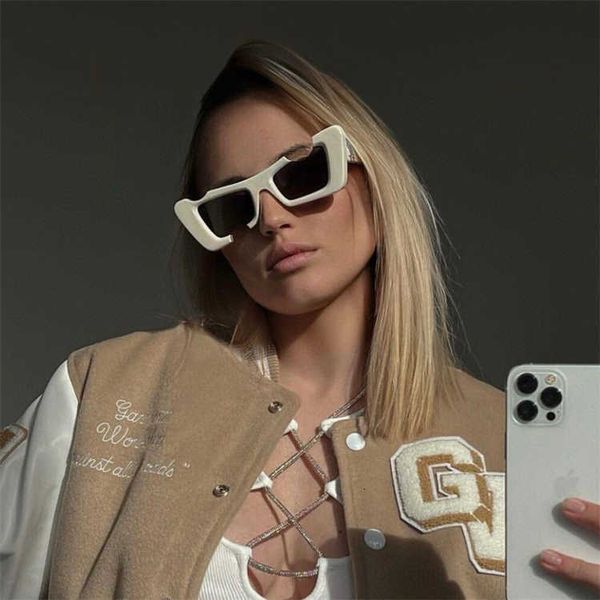 

fashion designer off w cool sunglasses luxury brand cat's eye whiteins xiaobai fashionable hip-hop off personality oeri021, White;black