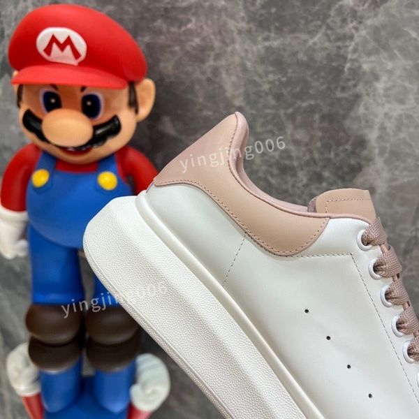 

brand designer platform womens men quality casual shoes leather lace-up sneaker lady flat running trainers letters gym sneaker2023, Black