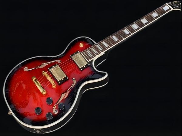 

custom shop brand new black ring edge 6 string electric guitar