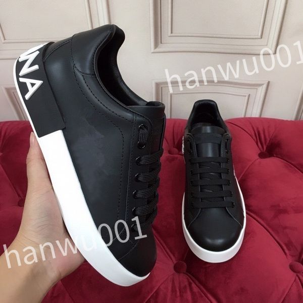 

2023 quality casual shoes women's white outdoor running shoes printed calf leather mens casual shoes sneakers, Black