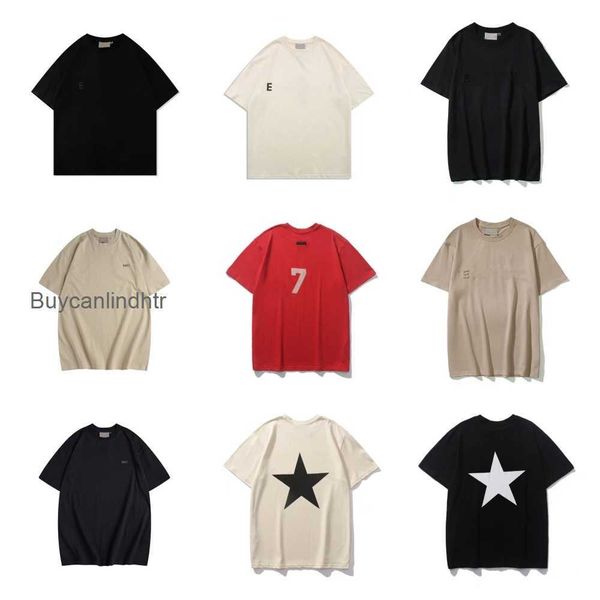 

summer 2023 women mens designer ess white t shirts luxury tee brand hoodies jacket reflective ow angels fg shirt ljyp, White;black