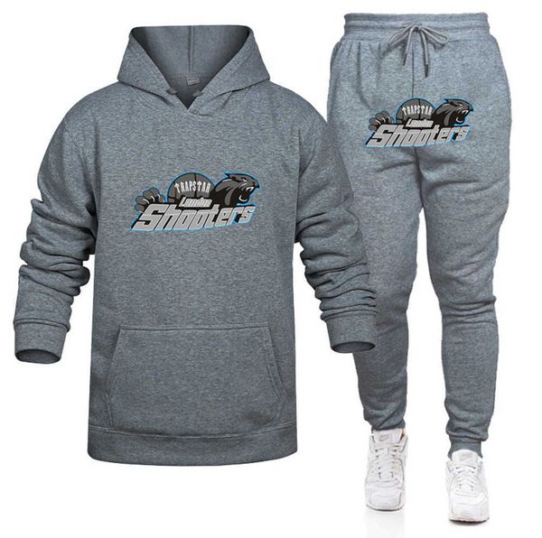 

men's tracksuits autumn trapstar tracksuit shooters printed men winter hoodie set women oversized brand sports suit pant sets 0ess, Gray