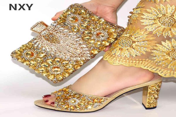 

dress shoes doershow new fashion black italian with matching bags african women and set for prom party summer sandal 2205121713955