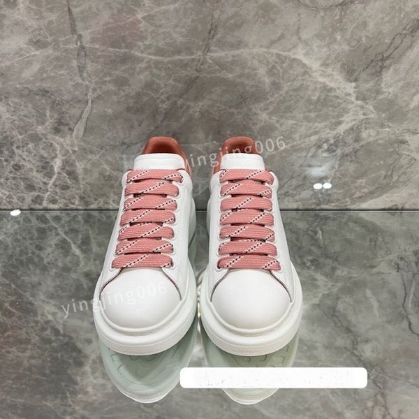 

2023fashion designer platform mens casual shoes leather lace-up sneaker lady flat running trainers letters gym sneaker, Black