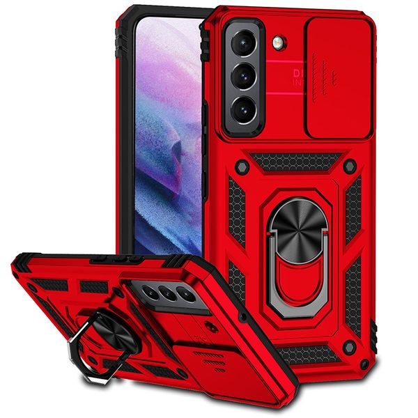 

armor shockproof phone cases for samsung s23 s22 s21 s20 s10 plus ultra fe a14 military grade kickstand slide camera phone case cover