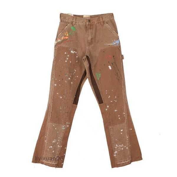 

mens jeans pants galleryes sweatpants dept speckled letter print men's women's couple loose versatile casual straight 4 jnqp, Blue