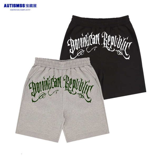 

2023 treasure house ausmss american chicano tattoo floral design english printed shorts hip-hop jazz dance, White;black