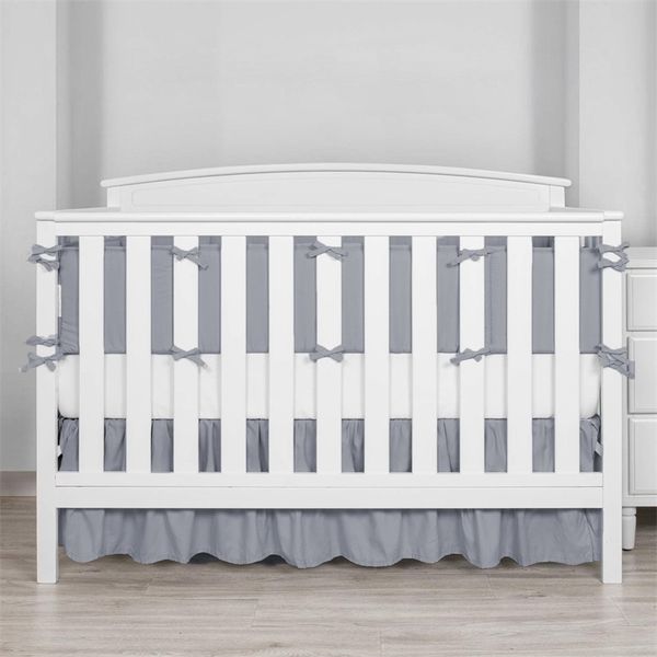

infant crib bedroom furniture 4pcs/set square anti collision barrier multicolor popular soft cotton simplicity convenient baby sleep anti dr