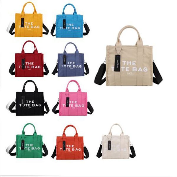 

the tote bag famous women handbag 2023 new summer fashion canvas shoulder bags w 30cm, Black;red