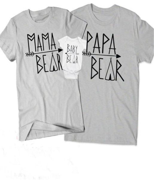 

parentchild matching tshirt family matching outfits short sleeves letter round neck couple casual wear kids romper 329998628, Blue
