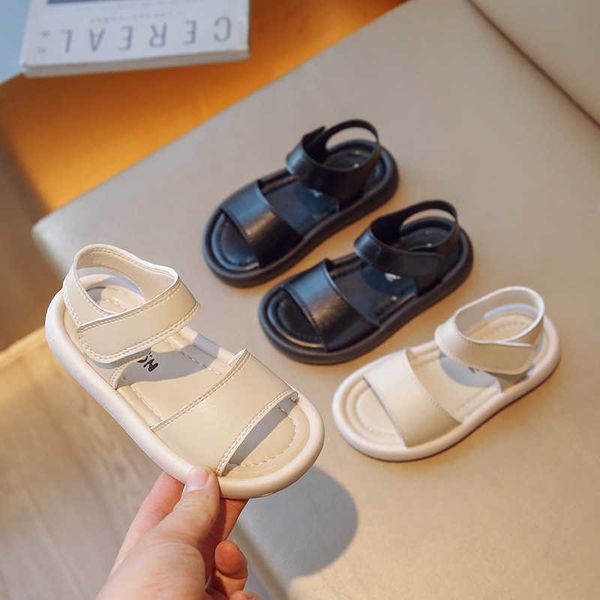 

sandals children sandals for girls new boys shoes open-toe kids casual solid color casual flats slipper aa230518, Black;red