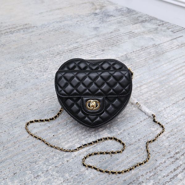 

women crossbody mini designer shoulder bags heart shape designers fashion heart shape bag leather handbag poker print zipper purse cross bod
