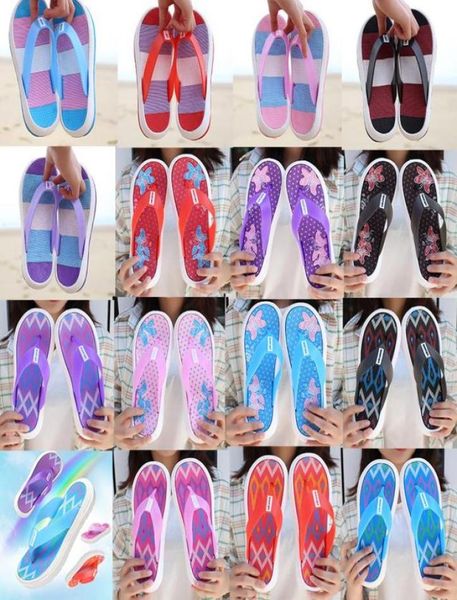 

rubber sandals floral starry sky ladies fashion slippers red white gear bottoms flip flops womens slides casual flats4920511, Black