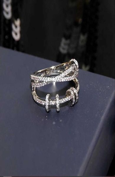 

2022 newluxurys desingers ring index finger rings female fashion personality ins trendy niche design time to run internet celebrit5341091, Silver