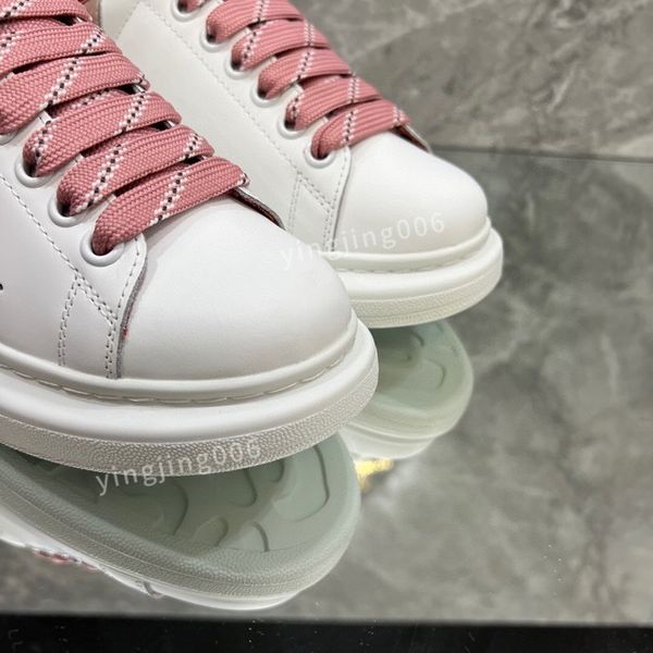 

fashion designer platform mens casual shoes leather lace-up sneaker lady flat running trainers letters gym sneaker, Black